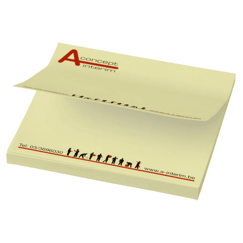 75x75mm Coloured Sticky Note Mates in Light Yellow