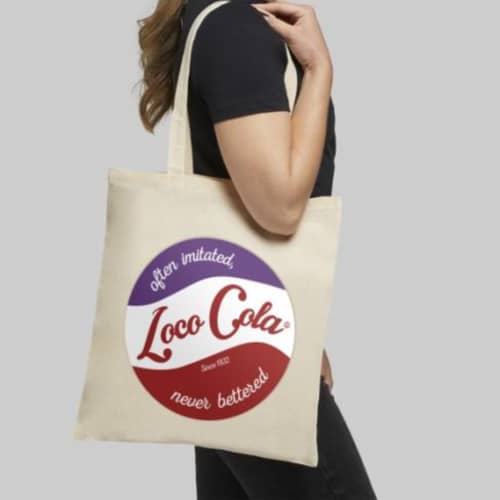 Paris Coloured Cotton Tote Bag