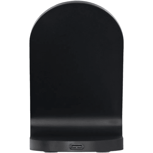 Customisable Loop 15W Dual Coil RCS Recycled Wireless Charging Stand in Black from Total Merchandise