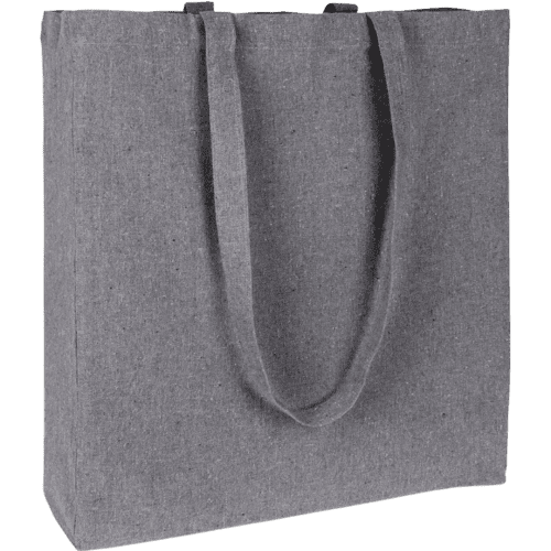 Customisable Newchurch Recycled Cotton Big Tote Shopper Bag in Grey from Total Merchandise