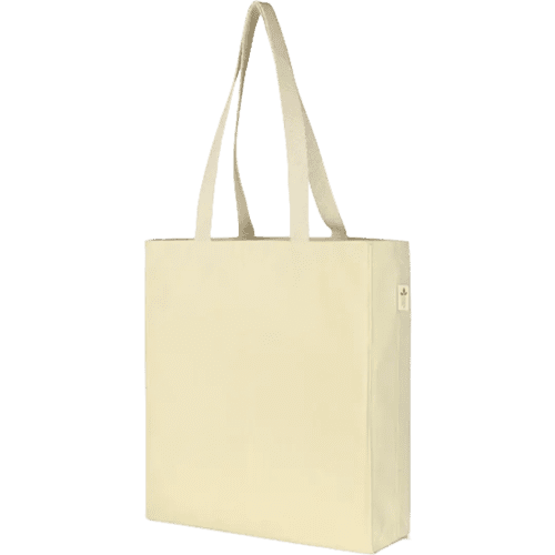 Customisable Aylesham Recycled Tote Bag in Natural branded with your logo from Total Merchandise
