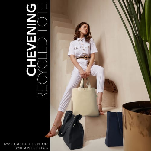 Coloured Chevening 12oz Recycled Cotton Tote Bag