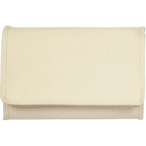 Folded down version Eco Marden 6 Can Cotton Cooler Bag from Total Merchandise