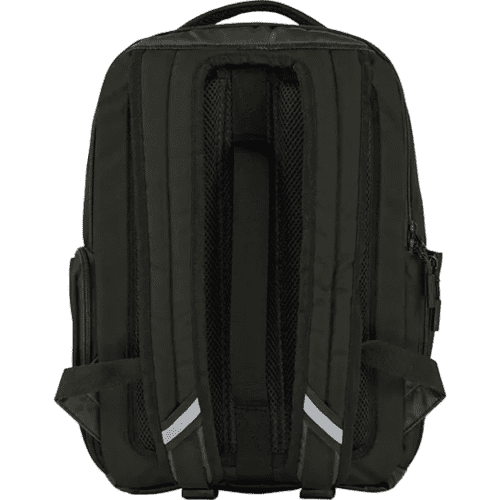 The back of the Westerham Recycled Business Backpacks with a design from Total Merchandise