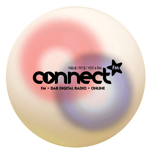 Logo Branded Recyclable Flashing Ball in White with a design from Total Merchandise