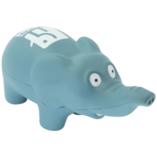 Promotional Stress Elephants in Grey customised with your logo from Total Merchandise