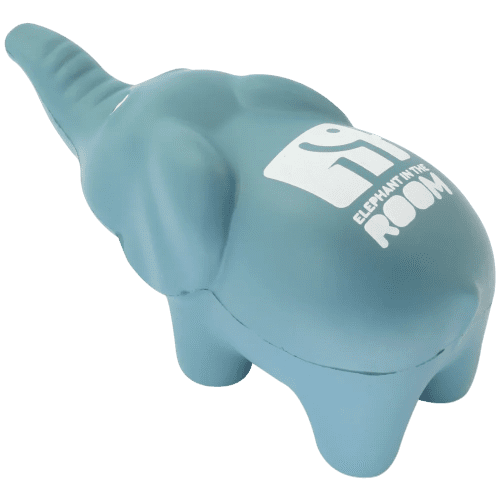 Personalisable Stress Elephants in Grey customised with your logo from Total Merchandise