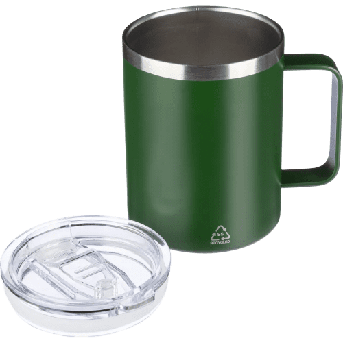 Promotional 300ml Stainless Steel Double Walled Travel Mug in Green from Total Merchandise