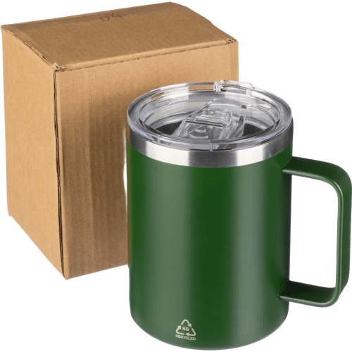 Customisable 300ml Stainless Steel Double Walled Travel Mug in Green from Total Merchandise