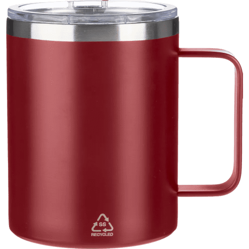 Customisable 300ml Stainless Steel Double Walled Travel Mug in Burgundy from Total Merchandise