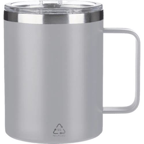 Logo Branded 300ml Stainless Steel Double Walled Travel Mug in Grey from Total Merchandise