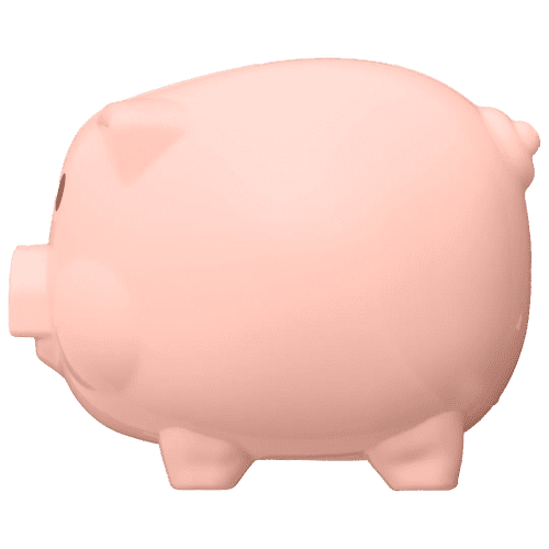 Recycled Plastic GRS Piggy Bank