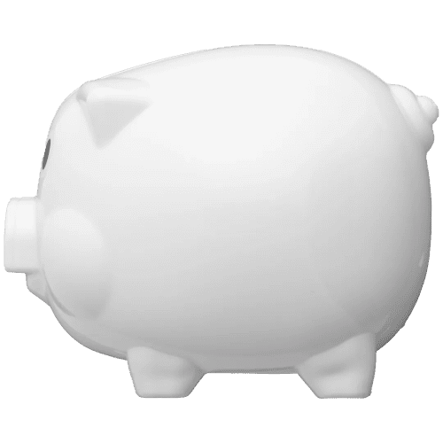 Recycled Plastic GRS Piggy Bank