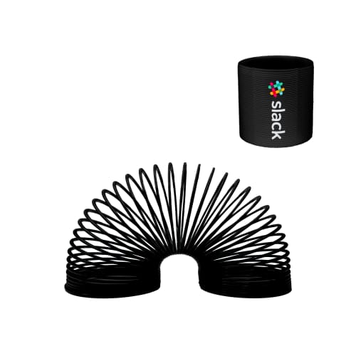 Plastic Slinky in Black