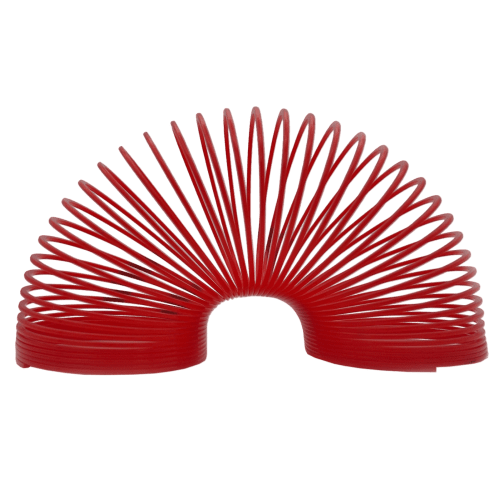 Plastic Slinky in Red