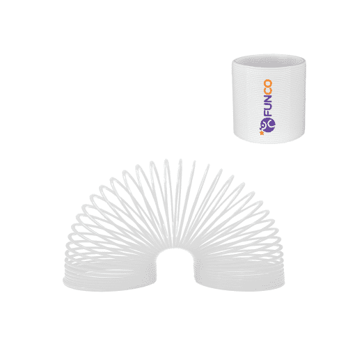 Plastic Slinky in White
