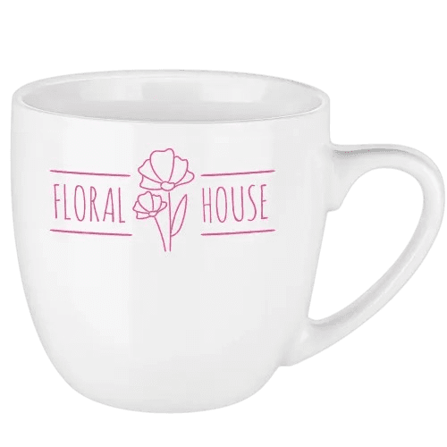 Custom Printed Appeal Porcelain Mug in White customised with your logo from Total Merchandise