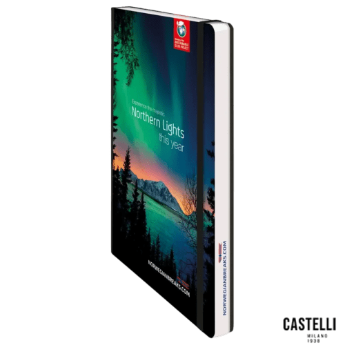 Branded Pechino Notebook with a full colour print from Total Merchandise
