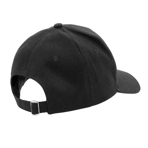 An image of the back of the Impact 5 Panel Recycled Cotton Cap with AWARE™ Tracer
