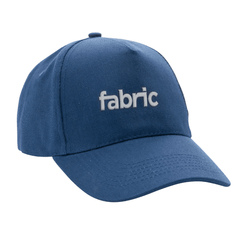 Custom Branded Impact 5 Panel Recycled Cotton Cap with AWARE™ Tracer in Navy from Total Merchandise