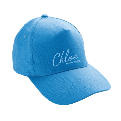 Impact 5 Panel Recycled Cotton Cap with AWARE™ Tracer in Tranquil Blue from Total Merchandise