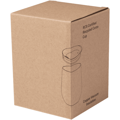 An image of the gift box that the Corzo 350ml Recycled Stainless Steel Insulated Cups come in