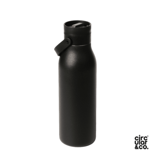 500ml Circular & Co Recycled Stainless Steel Water Bottles in Black