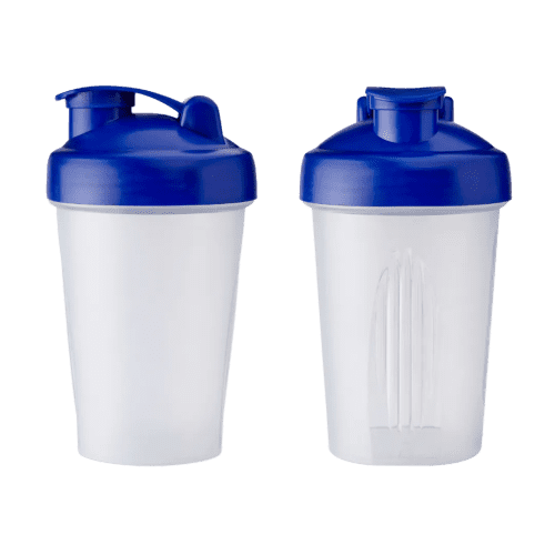 Customisable 500ml Shaker Bottle in Translucent/Blue printed with your logo from Total Merchandise