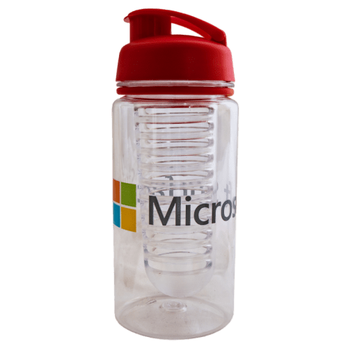 500ml Tritan Aqua Infuse Bottle in Clear/Red