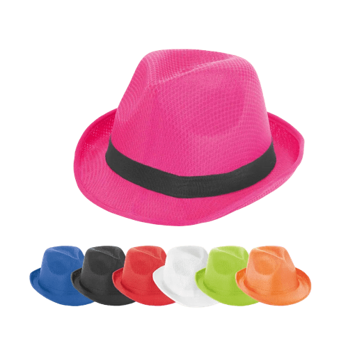 An image to show all available colours in the Trilby Style Hat from Total Merchandise