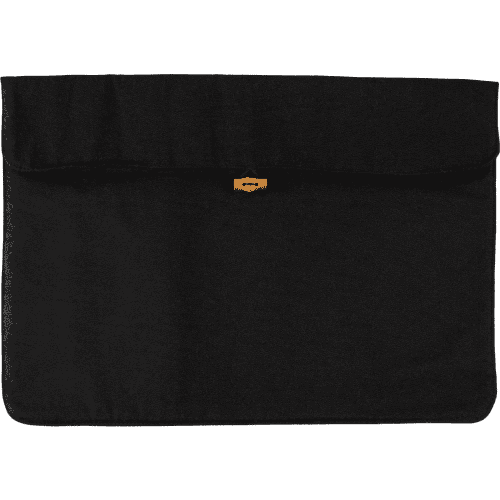 Cotton Laptop Pouch in Black