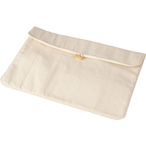Cotton Laptop Pouch in Natural