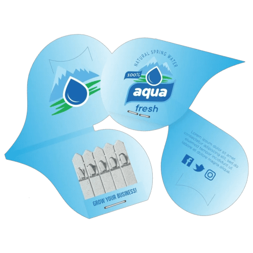 Customised by Total Merchandise Full colour print Water Droplet Shaped Seedsticks