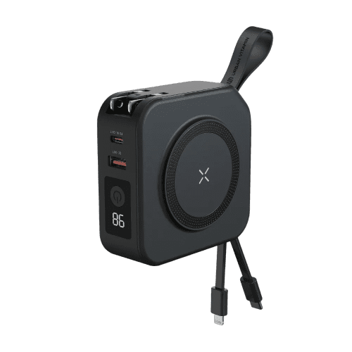 Promotional Urban Vitamin Saratoga 5-in-1 20W Universal Charger in Black from Total Merchandise