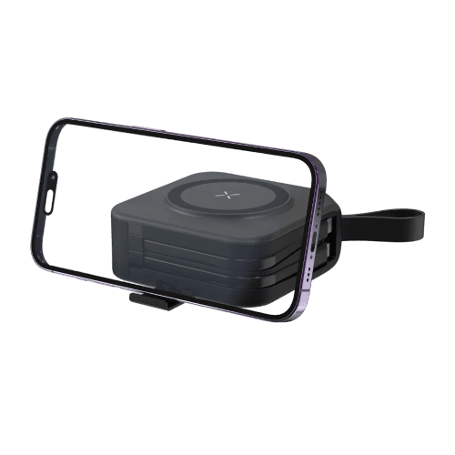 Logo Branded Urban Vitamin Saratoga 5-in-1 20W Universal Charger in Black from Total Merchandise