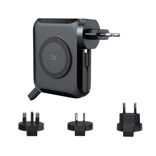 Personalisable Urban Vitamin Oxnard 5-in-1 65W Universal Charger in Black from Total Merchandise
