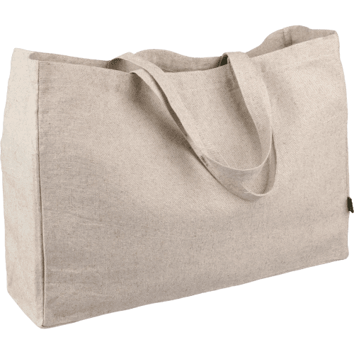 Custom Branded Hemp Tote Bag in Khaki printed with your company logo from Total Merchandise