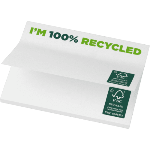 A7 Recycled Sticky Note in White