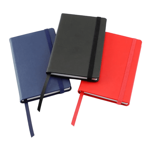 Custom Branded A6 Eco Recycled PET Notebooks with Recycled Paper from Total Merchandise