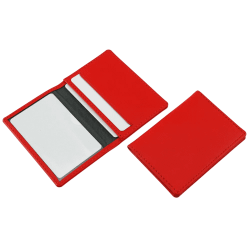 Personalisable Recycled PET Oyster Card Wallet in Red with your logo from Total Merchandise
