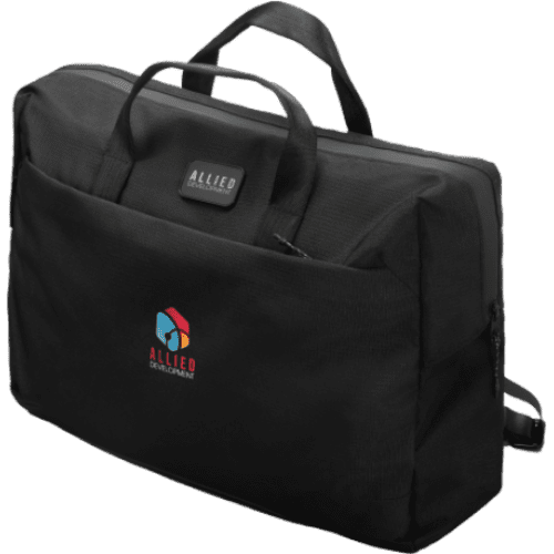 Customisable Chili Lana Waste2Gear Computer Bag in Black branded with your company logo