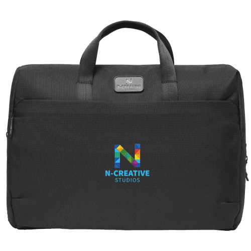 Promotional Chili Lana Waste2Gear Computer Bag in Black branded with your company logo