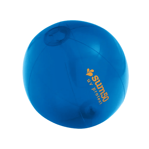 Promotional PVC Inflatable Beach Balls in Blue branded with your logo from Total Merchandise