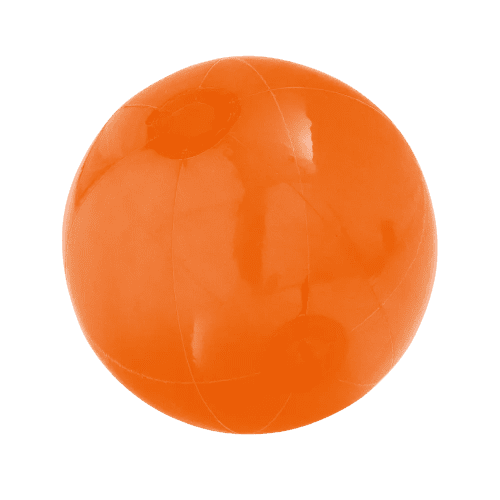 Customisable PVC Inflatable Beach Balls in Orange branded with your logo from Total Merchandise