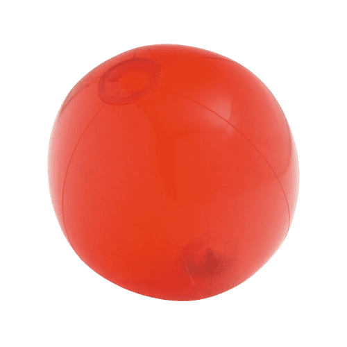Personalisable PVC Inflatable Beach Balls in Red branded with your logo from Total Merchandise