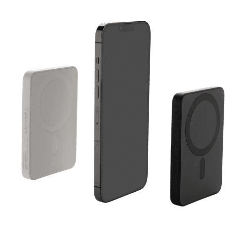Custom Printed RCS Recycled Plastic 5000mAh Magnetic Powerbanks from Total Merchandise