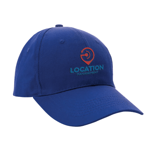 Custom Branded Impact 6 Panel Recycled Cotton Cap with AWARE™ Tracer in Blue from Total Merchandise