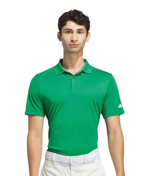 Custom Adidas Performance Polo in Collegiate Green with a design from Total Merchandise