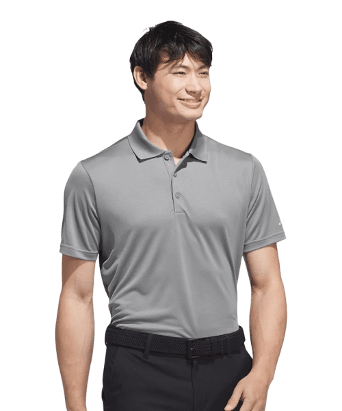 Branded Adidas Performance Polo in Grey with a design from Total Merchandise