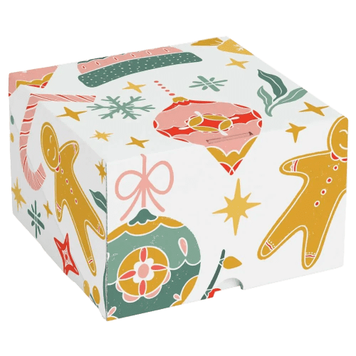 Personalisable Mini Custom Box in White printed with your company logo from Total Merchandise